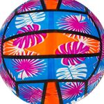 Jucarii, Copii si Bebe - Jucarii si jocuri - Jucarii de exterior - Saltele si mingi pentru plaja - Minge de plaja din plastic, 23 cm, multicolora cu imprimeu tropical - Infinity.ro