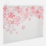 Fashion, accesorii si bijuterii - Femei - Lenjerie si pijamale femei - Imbracaminte de plaja femei - Portfard tip plic, Alb, Model Floral, 30x21 cm - Infinity.ro
