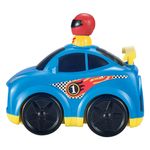 Jucarii, Copii si Bebe - Jucarii si jocuri - Jucarii bebelusi - Jucarii interactive bebelusi - Masina de curse Press & Go cu sofer, Albastra - Infinity.ro