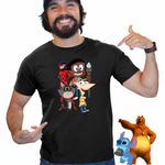 Fashion, accesorii si bijuterii - Barbati - Imbracaminte - Tricouri si bluze barbati - Tricou Barbati Craig Taffy Buburuza Phineas, negru, marime XL - Infinity.ro