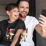 Fashion, accesorii si bijuterii - Barbati - Imbracaminte - Tricouri si bluze barbati - Tricou Barbati Craig Taffy Buburuza Phineas, negru, marime XL - Infinity.ro