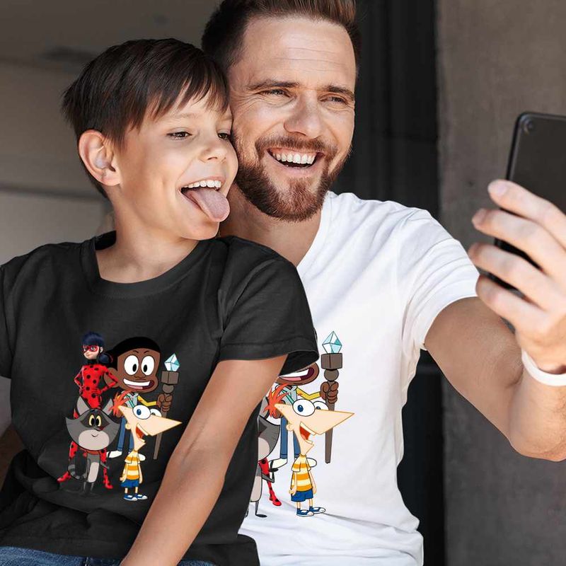Fashion, accesorii si bijuterii - Barbati - Imbracaminte - Tricouri si bluze barbati - Tricou Barbati Craig Taffy Buburuza Phineas, negru, marime XL - Infinity.ro