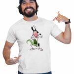Fashion, accesorii si bijuterii - Barbati - Imbracaminte - Tricouri si bluze barbati - Tricou Barbati Draculas Vampirul Iepuras Alien Venom, alb, marime L - Infinity.ro