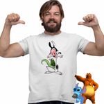 Fashion, accesorii si bijuterii - Barbati - Imbracaminte - Tricouri si bluze barbati - Tricou Barbati Draculas Vampirul Iepuras Alien Venom, alb, marime L - Infinity.ro