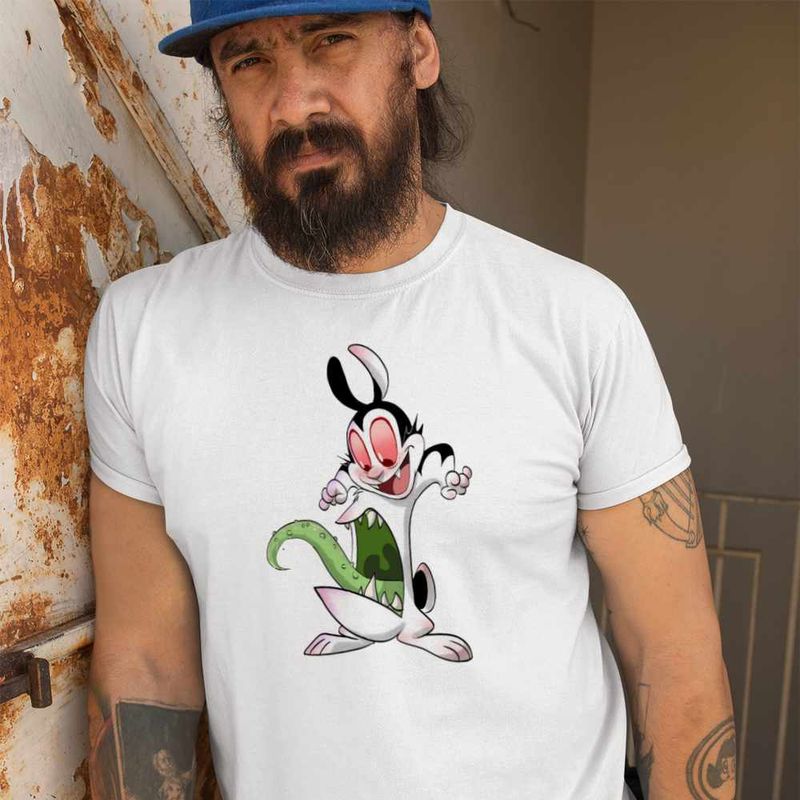 Fashion, accesorii si bijuterii - Barbati - Imbracaminte - Tricouri si bluze barbati - Tricou Barbati Draculas Vampirul Iepuras Alien Venom, alb, marime L - Infinity.ro