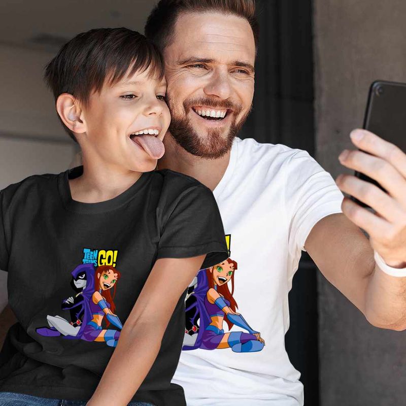 Fashion, accesorii si bijuterii - Barbati - Imbracaminte - Tricouri si bluze barbati - Tricou Barbati Raven Starfire Tineri Titani, negru, marime S - Infinity.ro