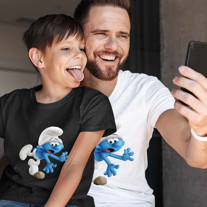 Fashion, accesorii si bijuterii - Barbati - Imbracaminte - Tricouri si bluze barbati - Tricou Barbati Strumfii Impiedicatul, negru, marime S - Infinity.ro