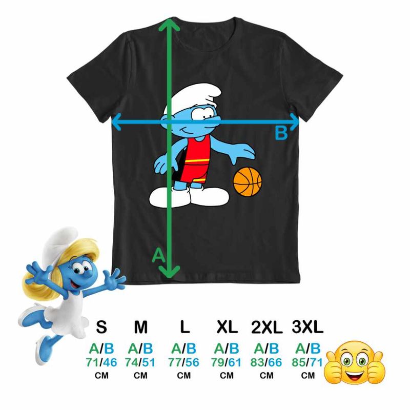 Fashion, accesorii si bijuterii - Barbati - Imbracaminte - Tricouri si bluze barbati - Tricou Barbati Strumfii Baschet Strumpii, negru, marime XL - Infinity.ro