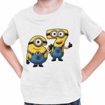Fashion, accesorii si bijuterii - Copii - Imbracaminte copii - Tricouri copii - Tricou Copii Baieti Minions Six Seven 67 Sase Sapte Despicable, alb, marime XL Copii - Infinity.ro