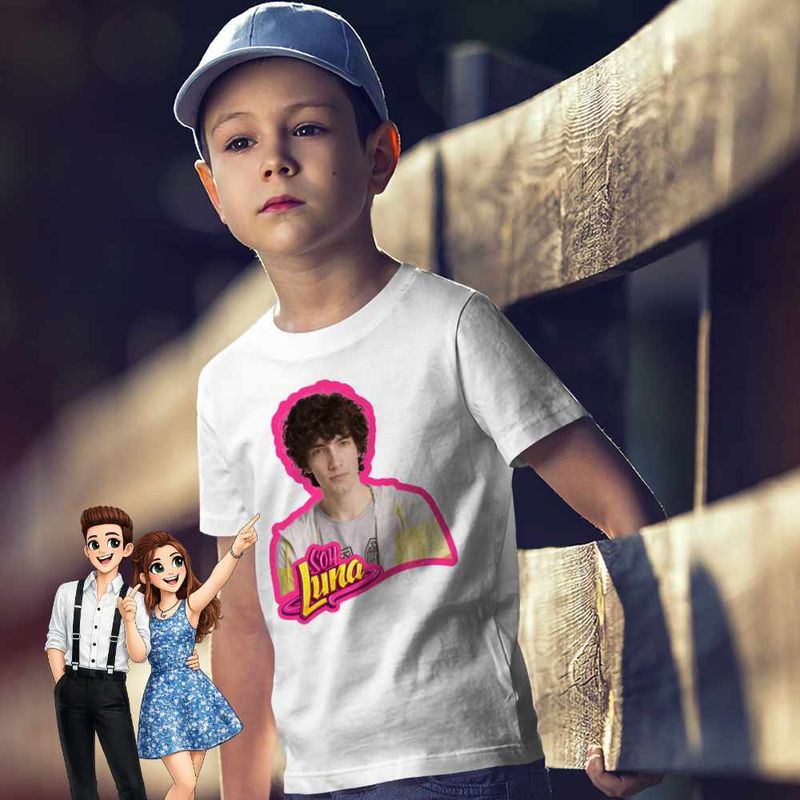 Fashion, accesorii si bijuterii - Copii - Imbracaminte copii - Tricouri copii - Tricou Copii Baieti Soy Luna Ramiro Ponce, alb, marime M Copii - Infinity.ro
