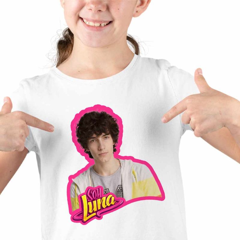 Fashion, accesorii si bijuterii - Copii - Imbracaminte copii - Tricouri copii - Tricou Copii Fete Soy Luna Ramiro Ponce, alb, marime S Copii - Infinity.ro