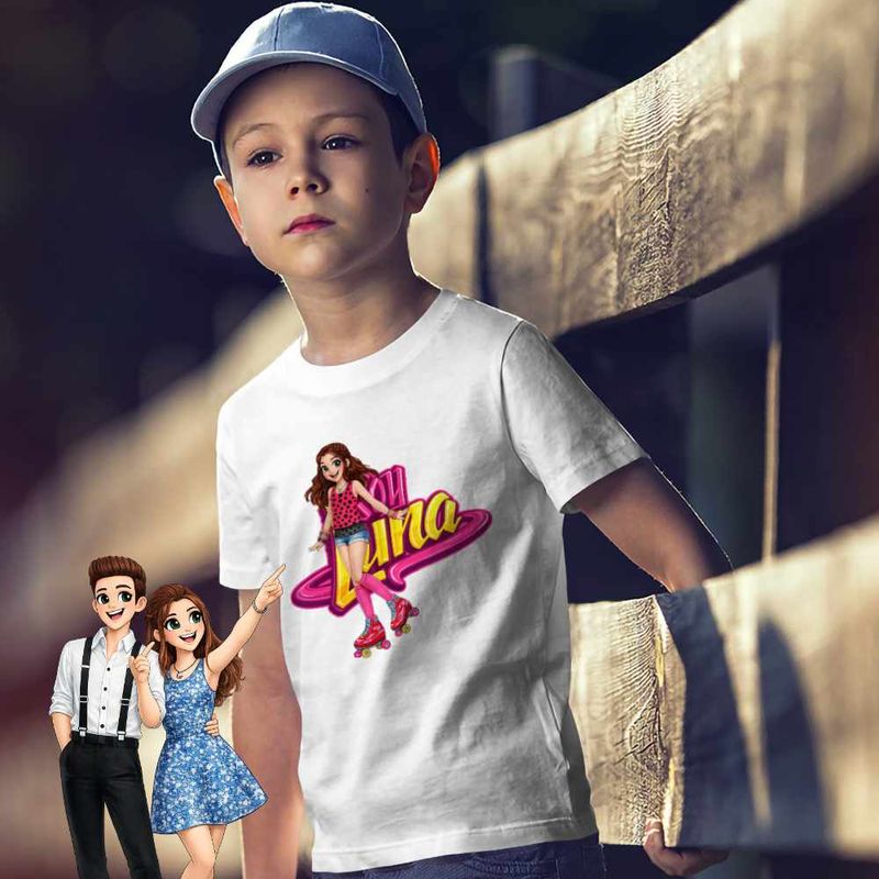 Fashion, accesorii si bijuterii - Copii - Imbracaminte copii - Tricouri copii - Tricou Copii Baieti Soy Luna Argentina, alb, marime S Copii - Infinity.ro