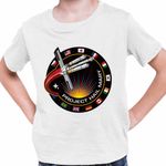 Fashion, accesorii si bijuterii - Copii - Imbracaminte copii - Tricouri copii - Tricou Copii Baieti Project Hail Mary Spaceship Mission Badge, alb, marime M Copii - Infinity.ro