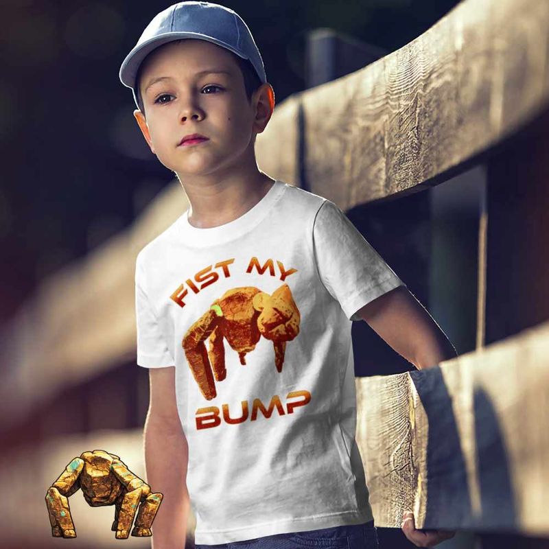 Fashion, accesorii si bijuterii - Copii - Imbracaminte copii - Tricouri copii - Tricou Copii Baieti Project Hail Mary Rocky Fist My Bump Eridian Alien Engineer, alb, marime XS Copii - Infinity.ro