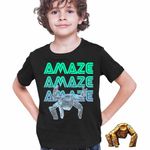 Fashion, accesorii si bijuterii - Copii - Imbracaminte copii - Tricouri copii - Tricou Copii Baieti Project Hail Mary Rocky Amaze Eridian Alien Engineer, negru, marime M Copii - Infinity.ro