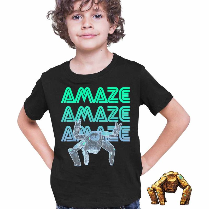 Fashion, accesorii si bijuterii - Copii - Imbracaminte copii - Tricouri copii - Tricou Copii Baieti Project Hail Mary Rocky Amaze Eridian Alien Engineer, negru, marime M Copii - Infinity.ro