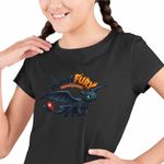 Fashion, accesorii si bijuterii - Copii - Imbracaminte copii - Tricouri copii - Tricou Copii Fete Night Fury Toothless How to train your dragon, negru, marime XL Copii - Infinity.ro