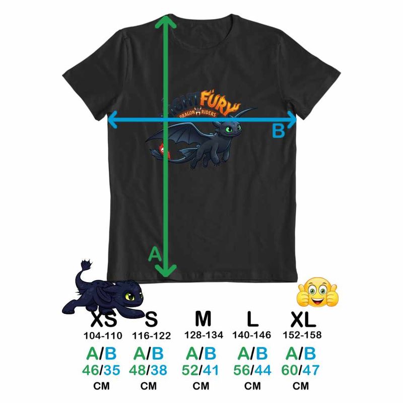 Fashion, accesorii si bijuterii - Copii - Imbracaminte copii - Tricouri copii - Tricou Copii Fete Night Fury Toothless How to train your dragon, negru, marime XL Copii - Infinity.ro
