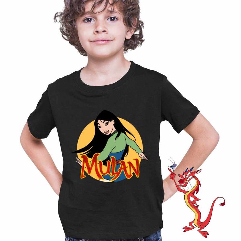 Fashion, accesorii si bijuterii - Copii - Imbracaminte copii - Tricouri copii - Tricou Copii Baieti Mulan Karate, negru, marime L Copii - Infinity.ro