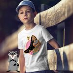 Fashion, accesorii si bijuterii - Copii - Imbracaminte copii - Tricouri copii - Tricou Copii Baieti Pocahontas Native American, alb, marime S Copii - Infinity.ro