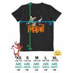 Fashion, accesorii si bijuterii - Copii - Imbracaminte copii - Tricouri copii - Tricou Copii Fete Mulan Mushu Kung Fu, negru, marime XS Copii - Infinity.ro
