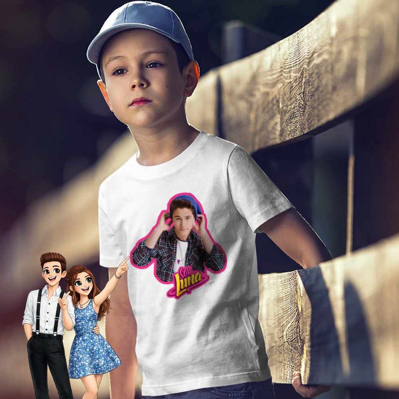 Fashion, accesorii si bijuterii - Copii - Imbracaminte copii - Tricouri copii - Tricou Copii Baieti Soy Luna Simon Alvarez, alb, marime L Copii - Infinity.ro