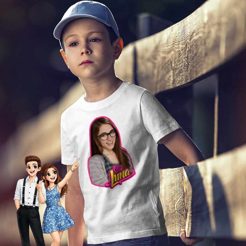 Fashion, accesorii si bijuterii - Copii - Imbracaminte copii - Tricouri copii - Tricou Copii Baieti Soy Luna Nina Simonetti, alb, marime L Copii - Infinity.ro