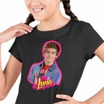 Fashion, accesorii si bijuterii - Copii - Imbracaminte copii - Tricouri copii - Tricou Copii Fete Soy Luna Gaston Battan, negru, marime M Copii - Infinity.ro