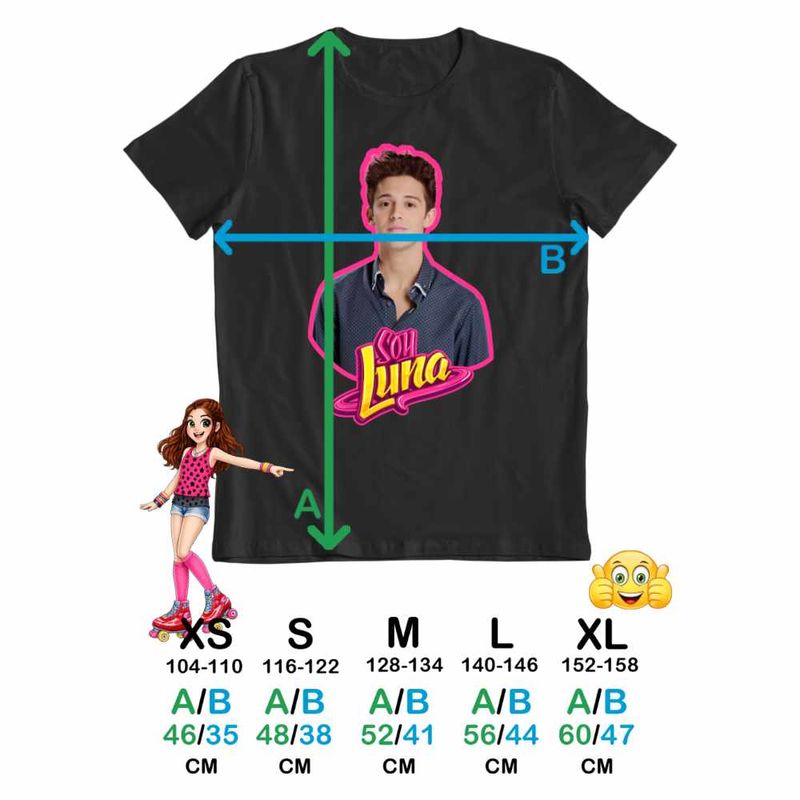 Fashion, accesorii si bijuterii - Copii - Imbracaminte copii - Tricouri copii - Tricou Copii Fete Soy Luna Matteo Balsano, negru, marime L Copii - Infinity.ro
