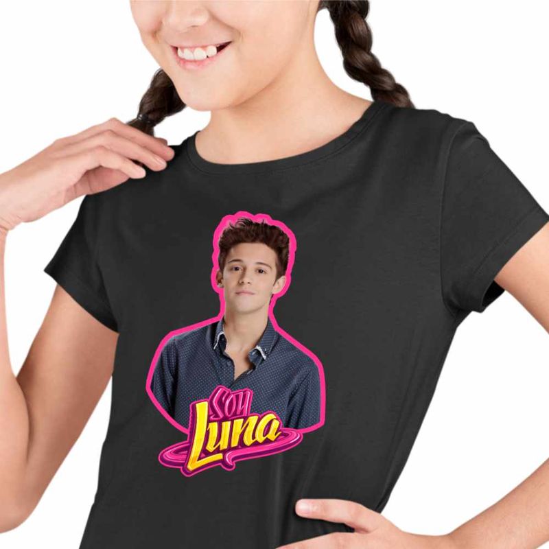 Fashion, accesorii si bijuterii - Copii - Imbracaminte copii - Tricouri copii - Tricou Copii Fete Soy Luna Matteo Balsano, negru, marime L Copii - Infinity.ro