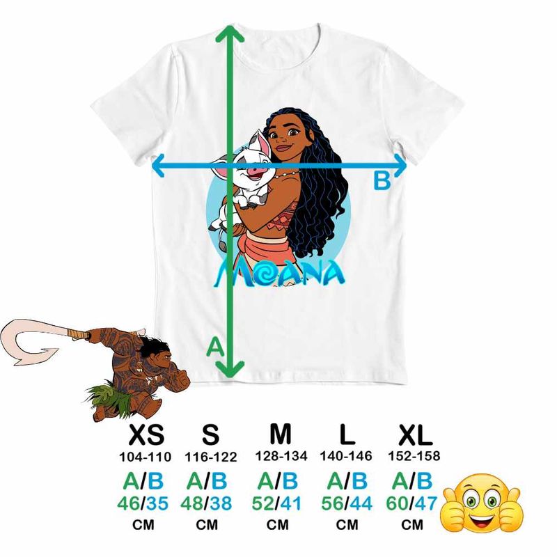Fashion, accesorii si bijuterii - Copii - Imbracaminte copii - Tricouri copii - Tricou Copii Baieti Moana Vaiana Pua, alb, marime XL Copii - Infinity.ro