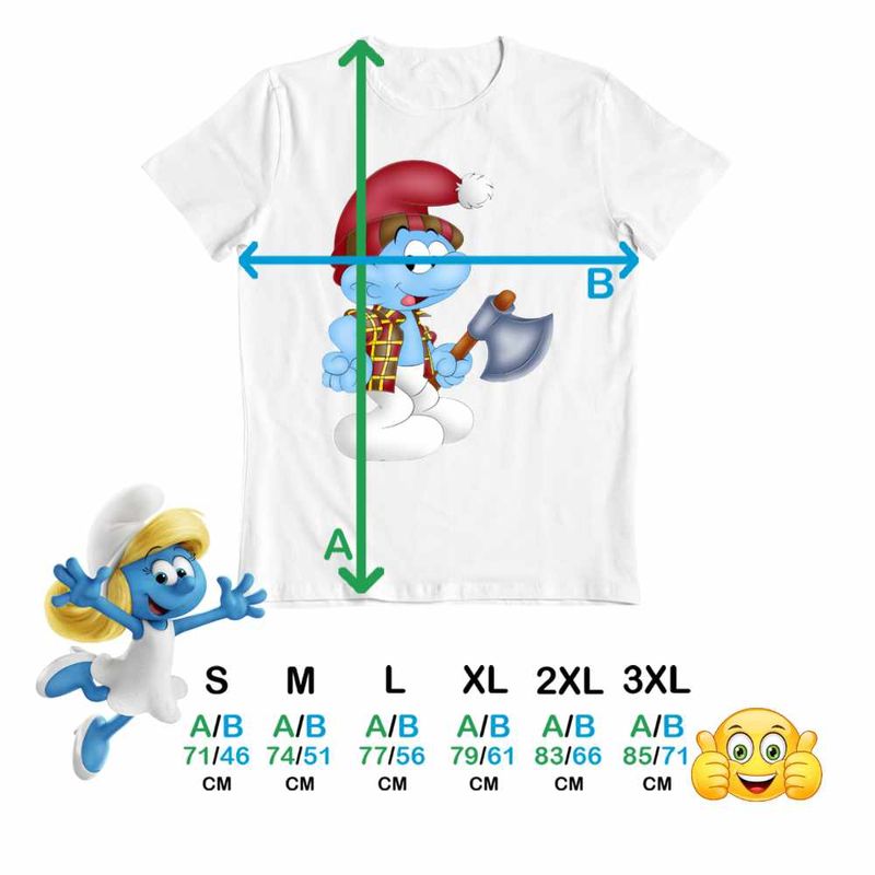 Fashion, accesorii si bijuterii - Barbati - Imbracaminte - Tricouri si bluze barbati - Tricou Barbati Strumf Padurarul, alb, marime 2XL - Infinity.ro