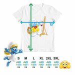 Fashion, accesorii si bijuterii - Barbati - Imbracaminte - Tricouri si bluze barbati - Tricou Barbati Strumf Pictor, alb, marime S - Infinity.ro
