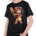 Fashion, accesorii si bijuterii - Copii - Imbracaminte copii - Tricouri copii - Tricou Copii Baieti Moana Vaiana Minecraft Roblox, negru, marime L Copii - Infinity.ro
