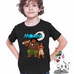 Fashion, accesorii si bijuterii - Copii - Imbracaminte copii - Tricouri copii - Tricou Copii Baieti Moana Maui Vaiana, negru, marime L Copii - Infinity.ro