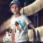 Fashion, accesorii si bijuterii - Copii - Imbracaminte copii - Tricouri copii - Tricou Copii Baieti Vaiana Moana Hawaii, alb, marime S Copii - Infinity.ro