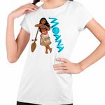 Fashion, accesorii si bijuterii - Copii - Imbracaminte copii - Tricouri copii - Tricou Copii Fete Vaiana Moana Hawaii, alb, marime XS Copii - Infinity.ro