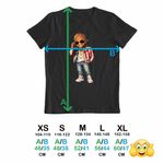 Fashion, accesorii si bijuterii - Copii - Imbracaminte copii - Tricouri copii - Tricou Copii Baieti Flo Rida Anime Cartoon, negru, marime L Copii - Infinity.ro