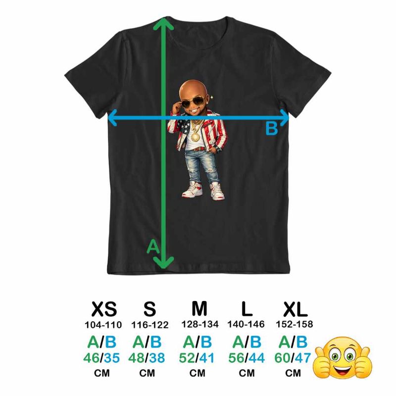 Fashion, accesorii si bijuterii - Copii - Imbracaminte copii - Tricouri copii - Tricou Copii Baieti Flo Rida Anime Cartoon, negru, marime L Copii - Infinity.ro
