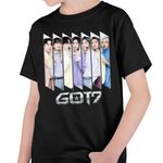 Fashion, accesorii si bijuterii - Copii - Imbracaminte copii - Tricouri copii - Tricou Copii Got7 Kpop Jin-young baieti, negru, marime L Copii - Infinity.ro