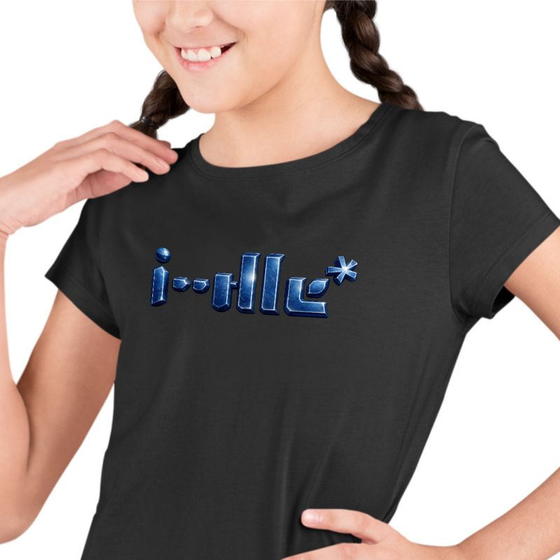 Fashion, accesorii si bijuterii - Copii - Imbracaminte copii - Tricouri copii - Tricou Copii I-dle Korea Kpop Merch Bts GI-dle fete, negru, marime XS Copii - Infinity.ro