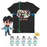 Fashion, accesorii si bijuterii - Copii - Imbracaminte copii - Tricouri copii - Tricou Copii Twice Jihyo Kpop Merch fete, negru, marime M Copii - Infinity.ro