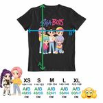 Fashion, accesorii si bijuterii - Copii - Imbracaminte copii - Tricouri copii - Tricou Copii Baieti Huntrix Saja Boys Kpop Demon Hunters CoolTrend, negru, marime XL Copii - Infinity.ro