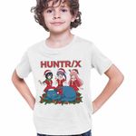 Fashion, accesorii si bijuterii - Copii - Imbracaminte copii - Tricouri copii - Tricou Copii Baieti Huntrix Craciunite Merry Christmas Kpop CoolTrend, alb, marime M Copii - Infinity.ro