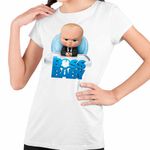 Fashion, accesorii si bijuterii - Copii - Imbracaminte copii - Tricouri copii - Tricou Copii Fete Boss Baby CEO Leader, alb, marime M Copii - Infinity.ro