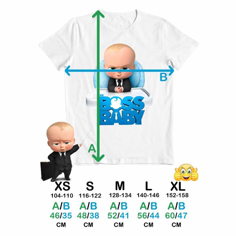 Fashion, accesorii si bijuterii - Copii - Imbracaminte copii - Tricouri copii - Tricou Copii Fete Boss Baby CEO Leader, alb, marime M Copii - Infinity.ro