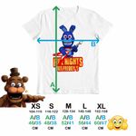Fashion, accesorii si bijuterii - Copii - Imbracaminte copii - Tricouri copii - Tricou Copii Baieti Fnaf Bonnie Five Nights at Freddy Horror Halloween CoolTrend, alb, marime XS Copii - Infinity.ro