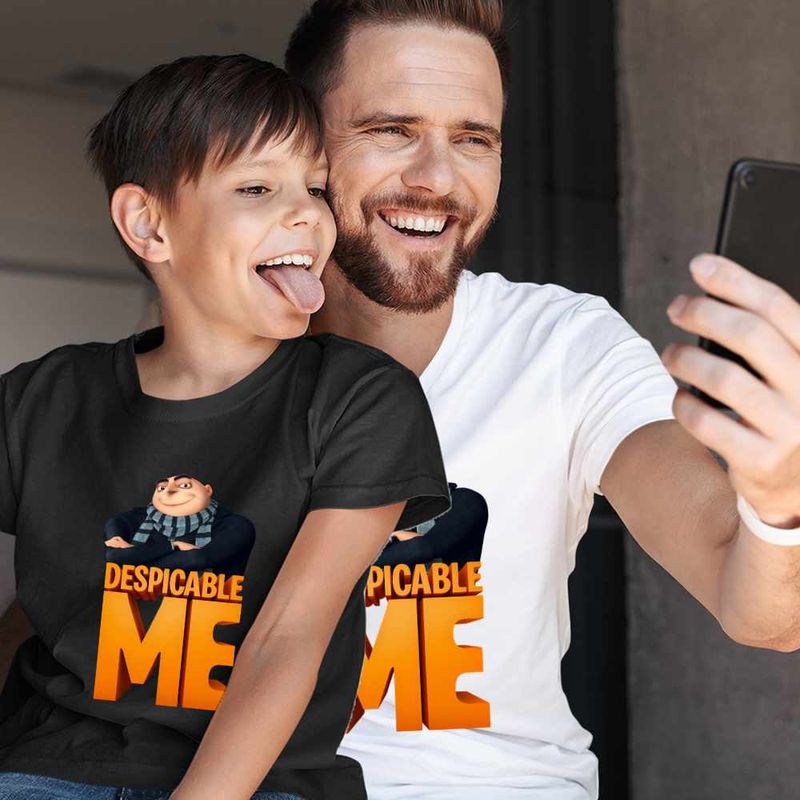 Fashion, accesorii si bijuterii - Copii - Imbracaminte copii - Tricouri copii - Tricou Copii Baieti Despicable Me Gru Minions, alb, marime S Copii - Infinity.ro