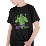 Fashion, accesorii si bijuterii - Copii - Imbracaminte copii - Tricouri copii - Tricou Copii Baieti Six Seven Hulk 67 Marvel Superhero CoolTrend, negru, marime L Copii - Infinity.ro