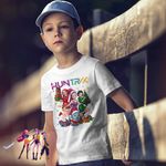Fashion, accesorii si bijuterii - Copii - Imbracaminte copii - Tricouri copii - Tricou Copii Baieti Huntrix Kpop Craciun CoolTrend, alb, marime M Copii - Infinity.ro